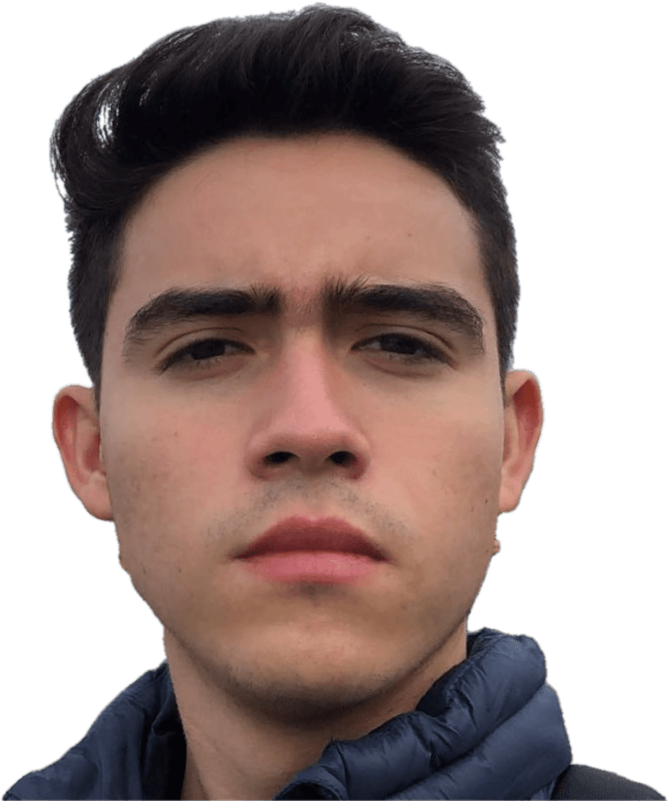 Leo Guirao, looking at the camera